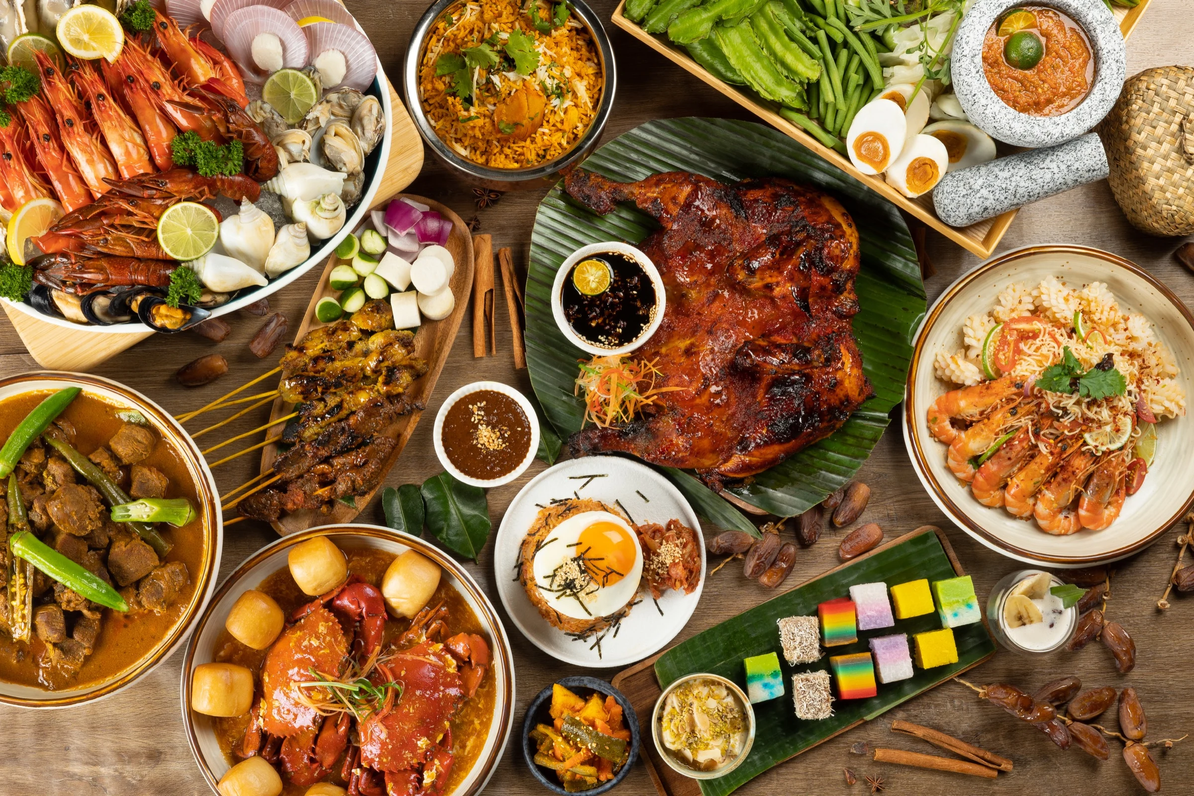 Styled food photography for a hospitality brand
